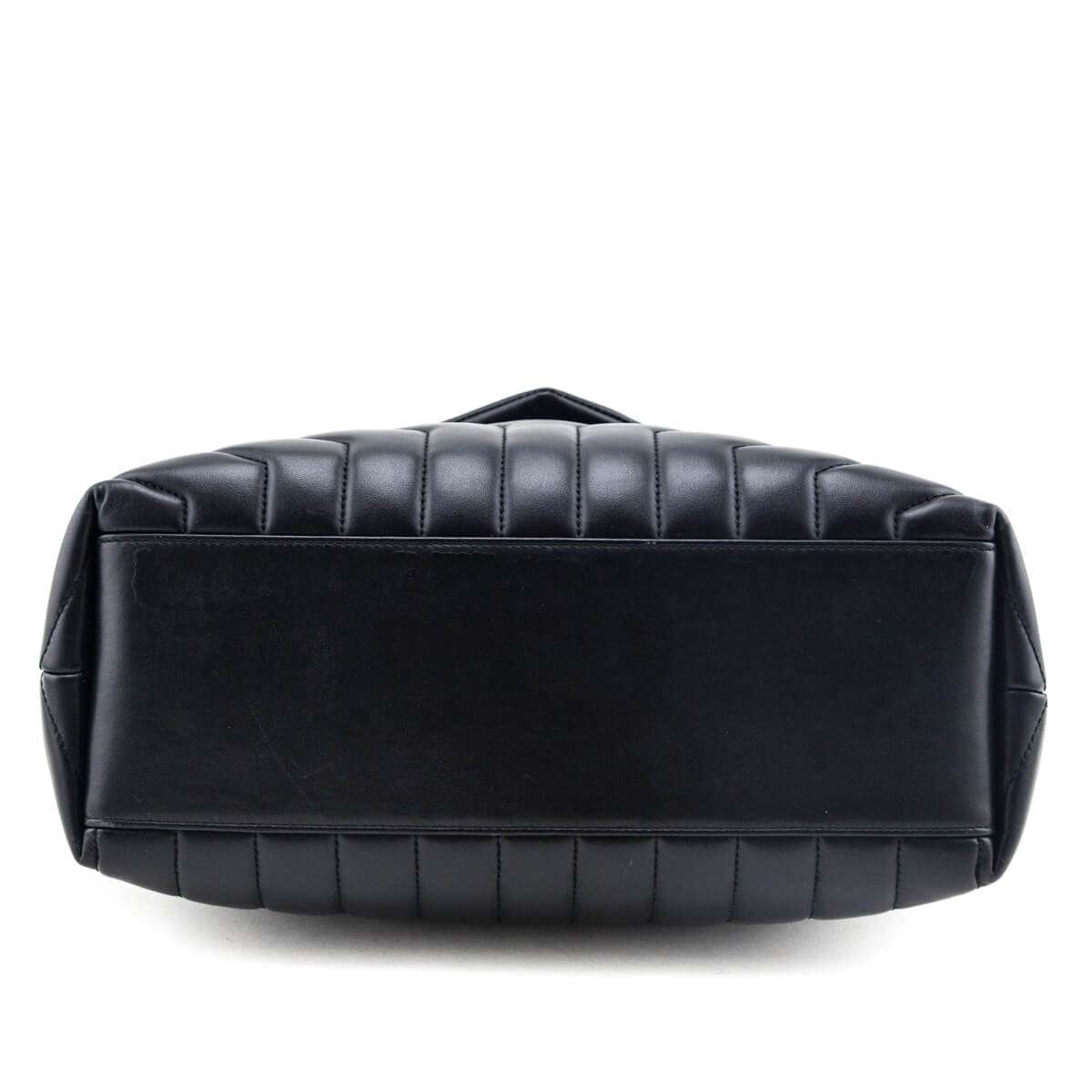 Saint Laurent Black Calfskin Y Quilted Monogram Medium Loulou Chain Satchel