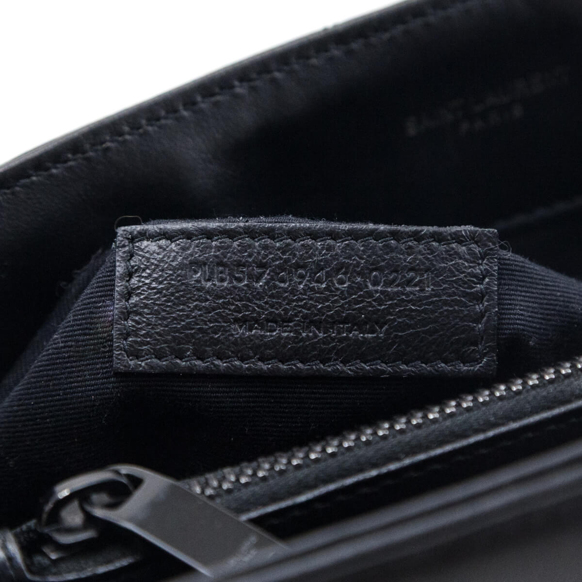 Saint Laurent Black Calfskin Y Quilted Monogram Medium Loulou Chain Satchel