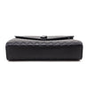 Saint Laurent Black Grain de Poudre Mixed Matelasse Triquilt Large Monogram Satchel - Love that Bag etc - Preowned Authentic Designer Handbags & Preloved Fashions