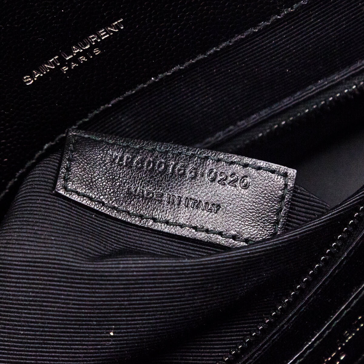 Saint Laurent Black Grain de Poudre Mixed Matelasse Triquilt Large Monogram Satchel - Love that Bag etc - Preowned Authentic Designer Handbags & Preloved Fashions