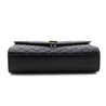 Saint Laurent Black Grain de Poudre Mixed Matelasse Triquilt Medium Monogram Satchel - Love that Bag etc - Preowned Authentic Designer Handbags & Preloved Fashions