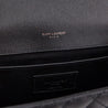 Saint Laurent Black Grain de Poudre Mixed Matelasse Triquilt Medium Monogram Satchel - Love that Bag etc - Preowned Authentic Designer Handbags & Preloved Fashions