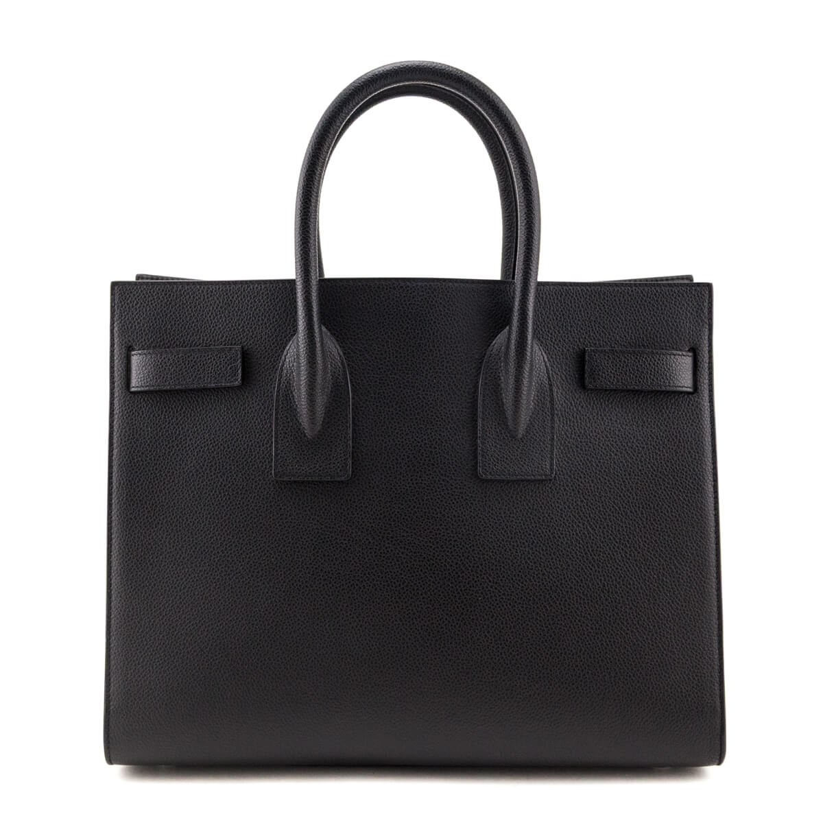 Saint Laurent Black Grained Calfskin Small Sac De Jour - Love that Bag etc - Preowned Authentic Designer Handbags & Preloved Fashions
