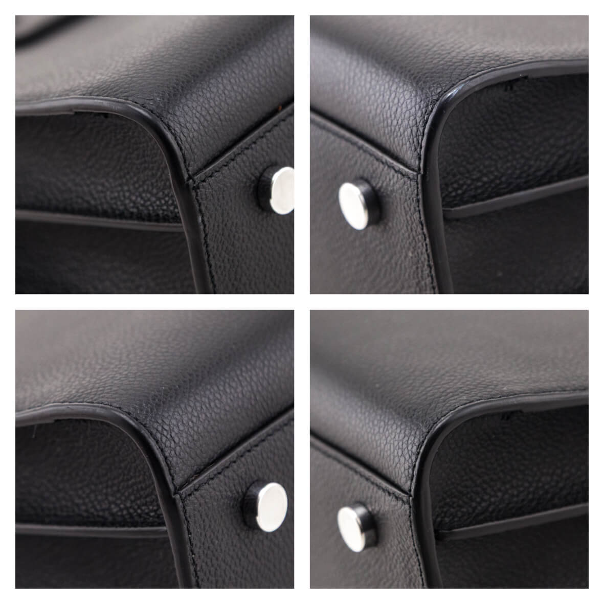 Saint Laurent Black Grained Calfskin Small Sac De Jour - Love that Bag etc - Preowned Authentic Designer Handbags & Preloved Fashions