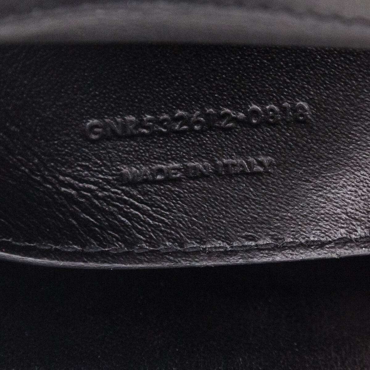 Saint Laurent Black Lambskin Vertical Matelasse Medium Vicky Bag