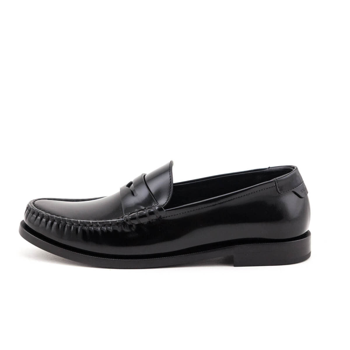 Saint Laurent Black Le Loafer Glossed Leather Loafers Size US 8.5 | EU 38.5 - Love that Bag etc - Preowned Authentic Designer Handbags & Preloved Fashions