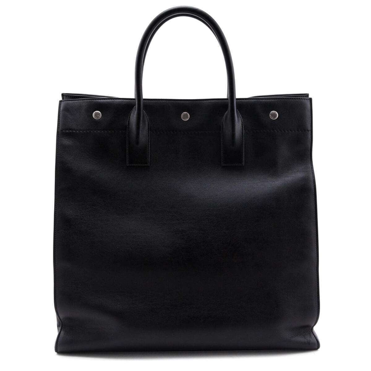 Saint Laurent Black Smooth Calfskin Rive Gauche N/S Tote - Love that Bag etc - Preowned Authentic Designer Handbags & Preloved Fashions