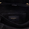 Saint Laurent Black Suede Medium Monogram Fetish Satchel - Love that Bag etc - Preowned Authentic Designer Handbags & Preloved Fashions