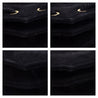 Saint Laurent Black Suede Medium Monogram Fetish Satchel - Love that Bag etc - Preowned Authentic Designer Handbags & Preloved Fashions