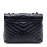 Saint Laurent Black Y Quilted Leather Monogram Medium Loulou Chain Satchel - Love that Bag etc - Preowned Authentic Designer Handbags & Preloved Fashions