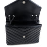 Saint Laurent Black Y Quilted Leather Monogram Medium Loulou Chain Satchel - Love that Bag etc - Preowned Authentic Designer Handbags & Preloved Fashions