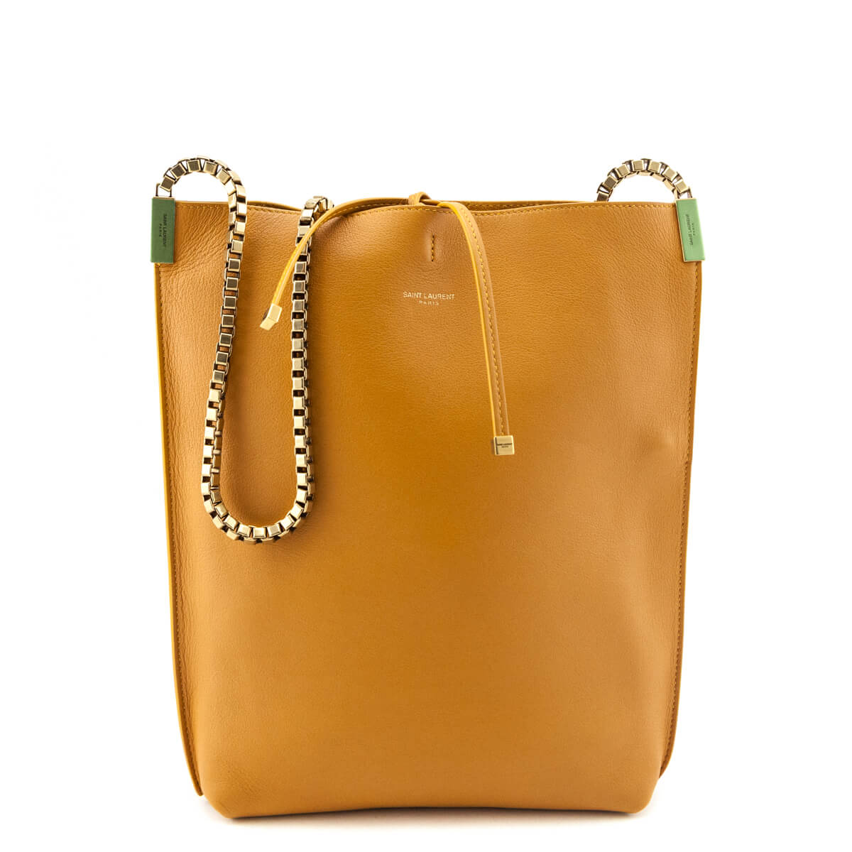 Saint Laurent Tan Calfskin Small Suzanne Hobo