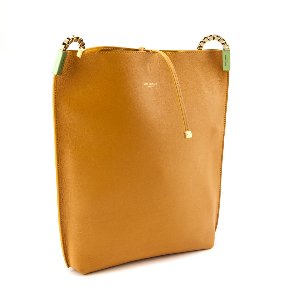 Saint Laurent Tan Calfskin Small Suzanne Hobo