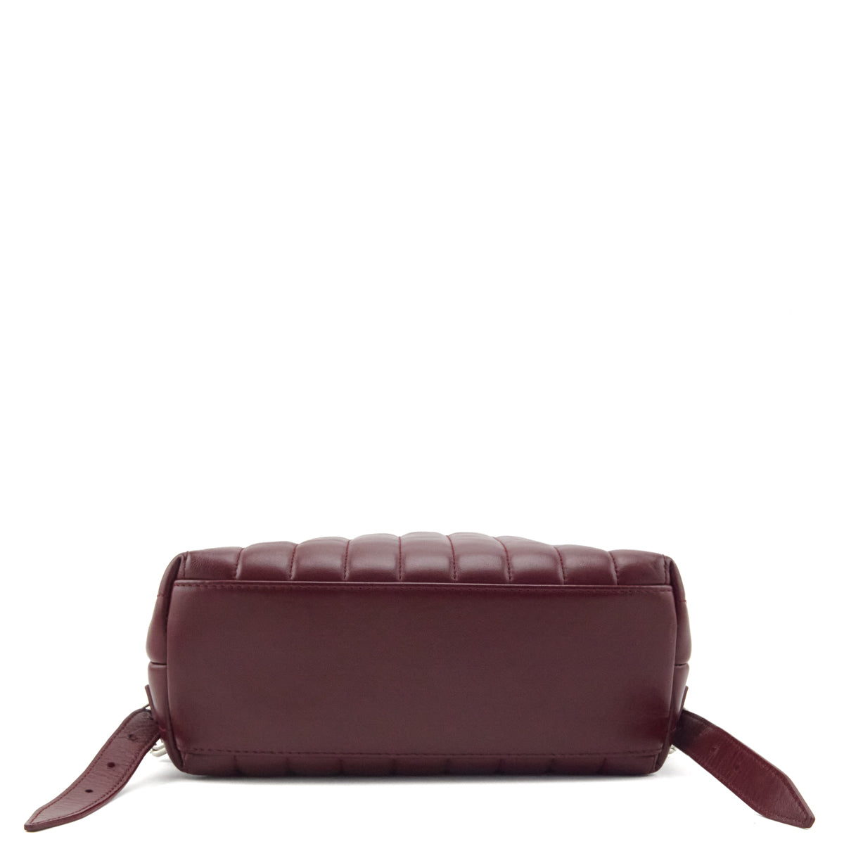 Saint Laurent Burgundy Calfskin Quilted Small Loulou Backpack