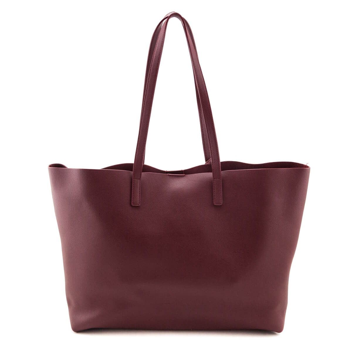 Saint Laurent Carmine Calfskin Large Shopping Tote E/W - Love that Bag etc - Preowned Authentic Designer Handbags & Preloved Fashions