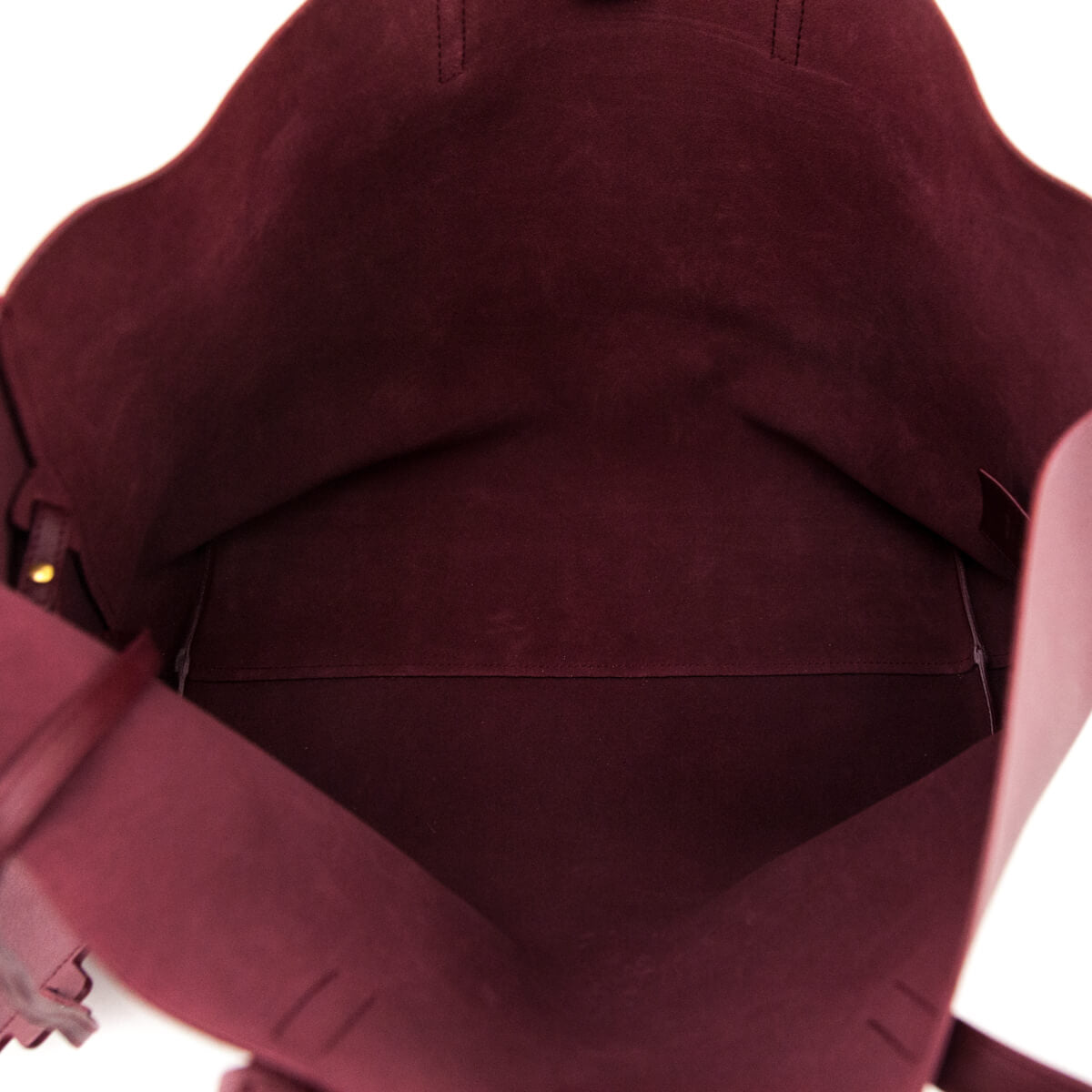 Saint Laurent Carmine Calfskin Large Shopping Tote E/W - Love that Bag etc - Preowned Authentic Designer Handbags & Preloved Fashions