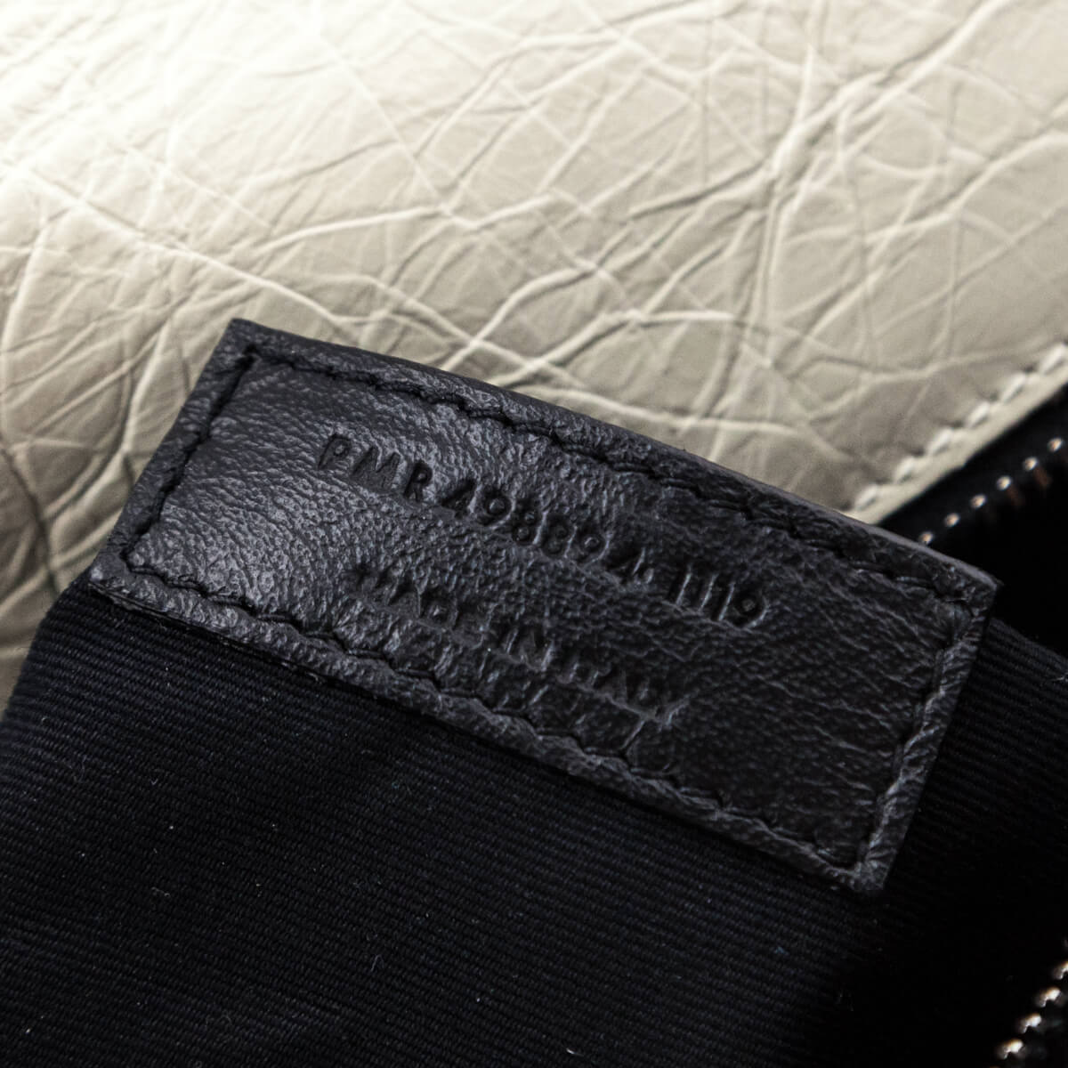 Saint Laurent Crema Soft Crinkled Calfskin Matelasse Monogram Medium Niki Satchel - Love that Bag etc - Preowned Authentic Designer Handbags & Preloved Fashions