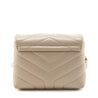 Saint Laurent Dark Beige Calfskin Y Quilted Monogram Toy Loulou Crossbody Bag - Love that Bag etc - Preowned Authentic Designer Handbags & Preloved Fashions