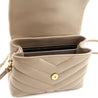 Saint Laurent Dark Beige Calfskin Y Quilted Monogram Toy Loulou Crossbody Bag - Love that Bag etc - Preowned Authentic Designer Handbags & Preloved Fashions