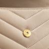 Saint Laurent Dark Beige Calfskin Y Quilted Monogram Toy Loulou Crossbody Bag - Love that Bag etc - Preowned Authentic Designer Handbags & Preloved Fashions