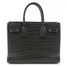 Saint Laurent Dark Green Calfskin Crocodile Embossed Small Sac de Jour - Love that Bag etc - Preowned Authentic Designer Handbags & Preloved Fashions