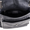 Saint Laurent Fog Crinkled Calfskin Matelasse Monogram Medium Niki Chain Satchel - Love that Bag etc - Preowned Authentic Designer Handbags & Preloved Fashions