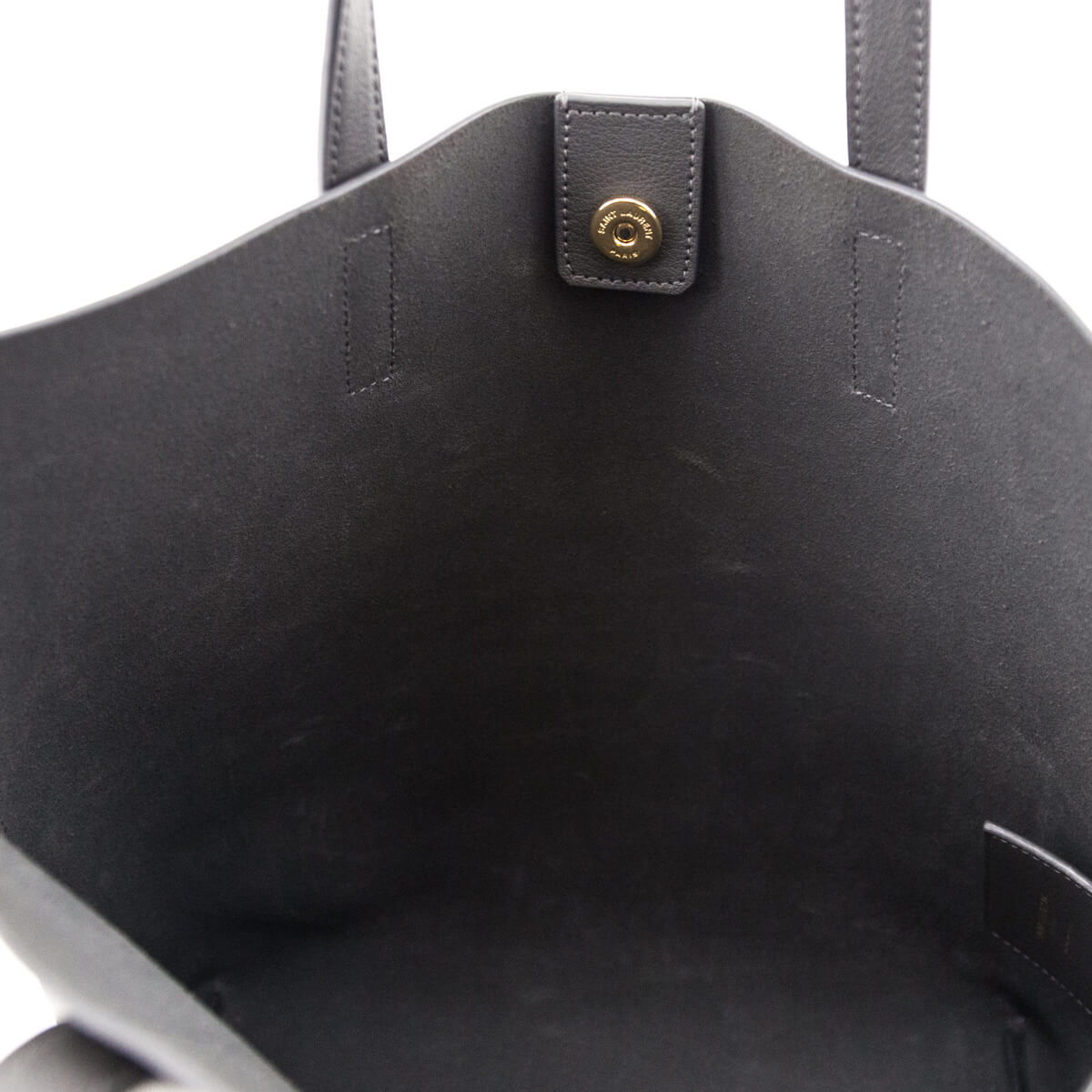 Saint Laurent Gray Calfskin Toy Shopping Tote - Love that Bag etc - Preowned Authentic Designer Handbags & Preloved Fashions