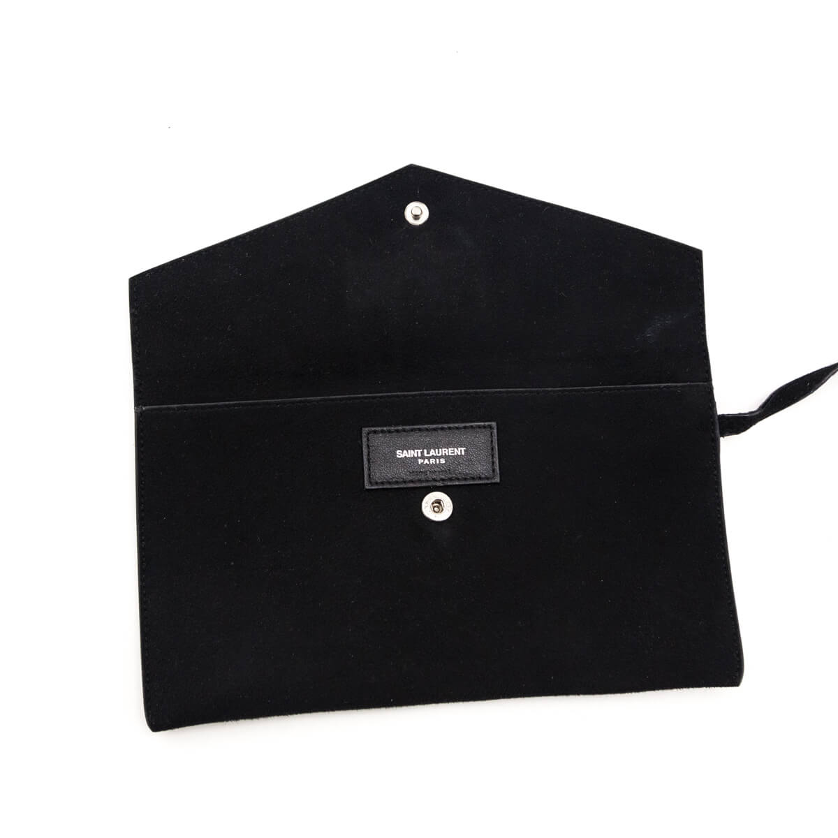 Saint Laurent Ivory Canvas & Black Calfskin Teddy Drawstring Shopping Tote - Love that Bag etc - Preowned Authentic Designer Handbags & Preloved Fashions