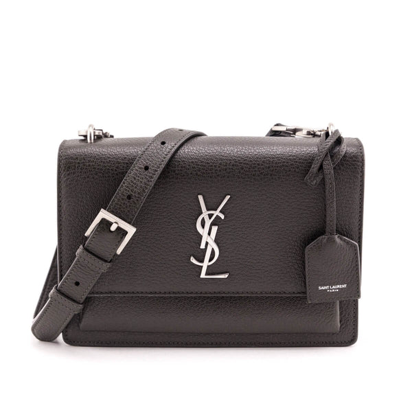 Yves Saint Laurent Tan Calfhair, Patent Leather and Suede Medium Muse Two  Satchel Yves Saint Laurent