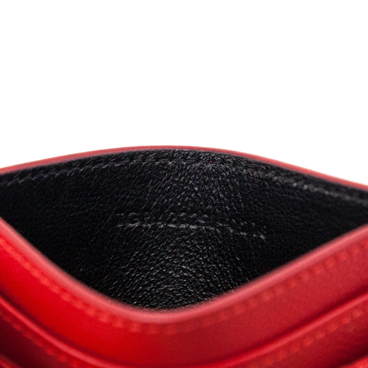 Saint Laurent Red Grain de Poudre Card Holder - Love that Bag etc - Preowned Authentic Designer Handbags & Preloved Fashions