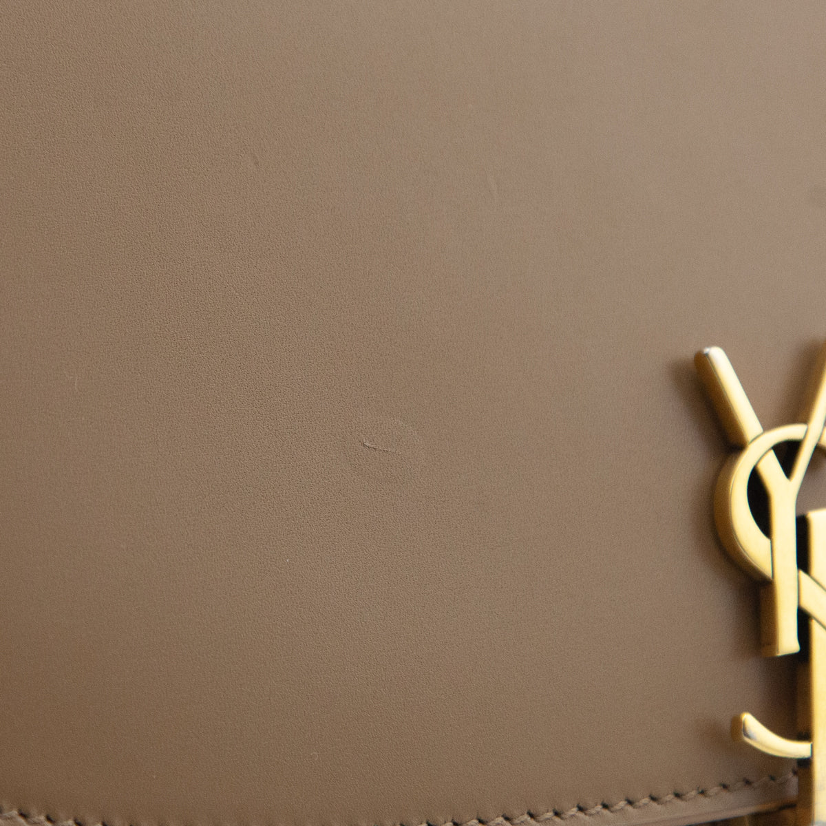 Saint Laurent Tan Box Voltaire Top Handle Crossbody Bag