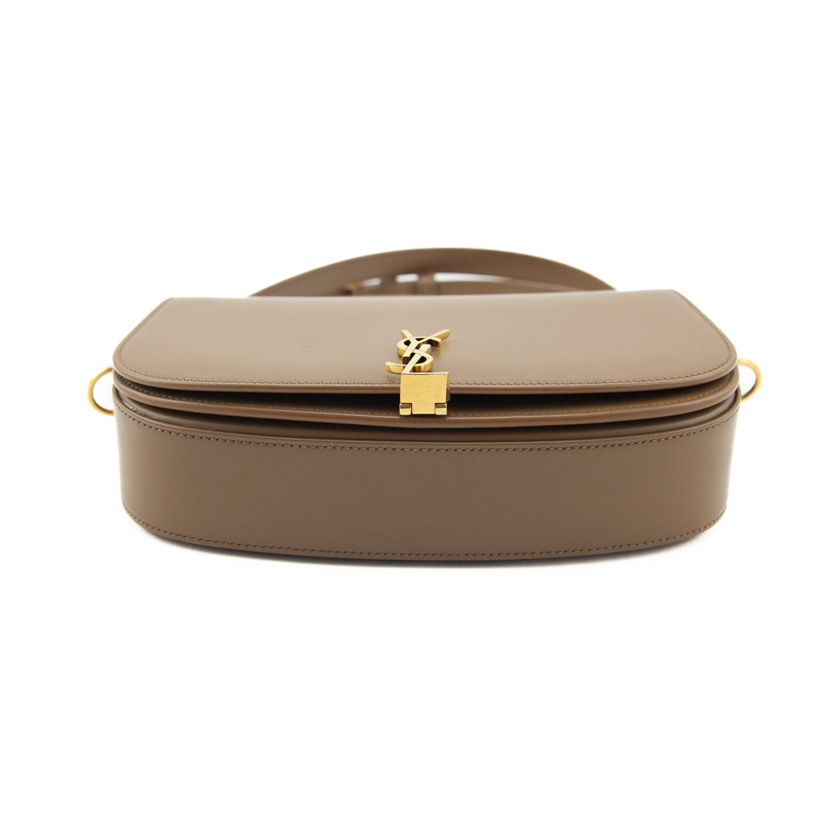 Saint Laurent Tan Box Voltaire Top Handle Crossbody Bag