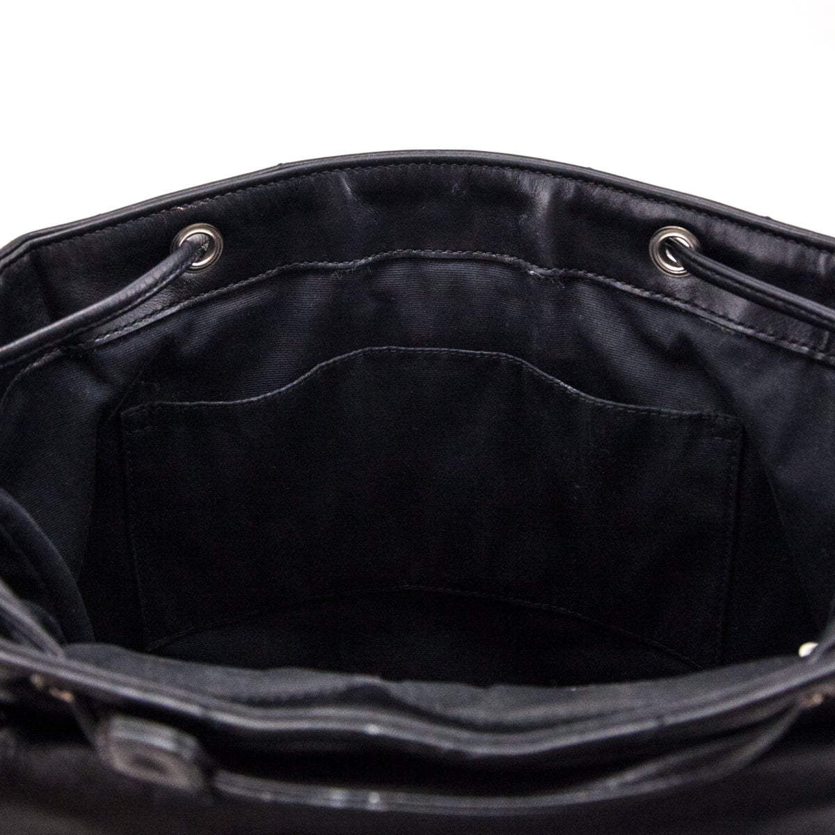 Saint Laurent Black Calfskin Quilted Medium Loulou Backpack - Love that Bag etc - Preowned Authentic Designer Handbags & Preloved Fashions