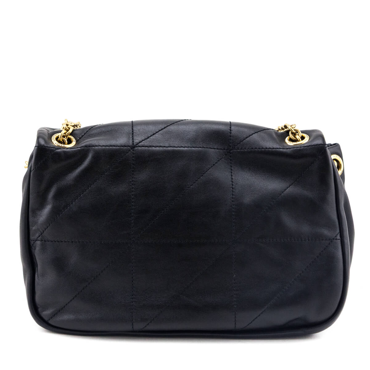 Saint Laurent Black Lambskin Matelasse Monogram Small Jamie 4.3