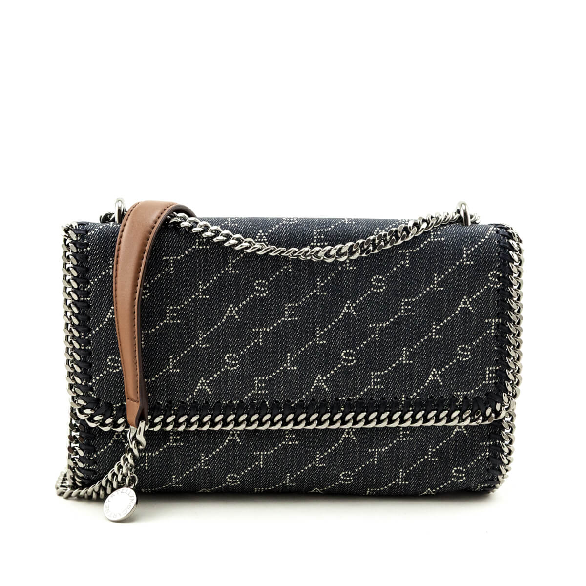 Stella McCartney Denim Eco Monogram Shoulder Bag - Love that Bag etc - Preowned Authentic Designer Handbags & Preloved Fashions