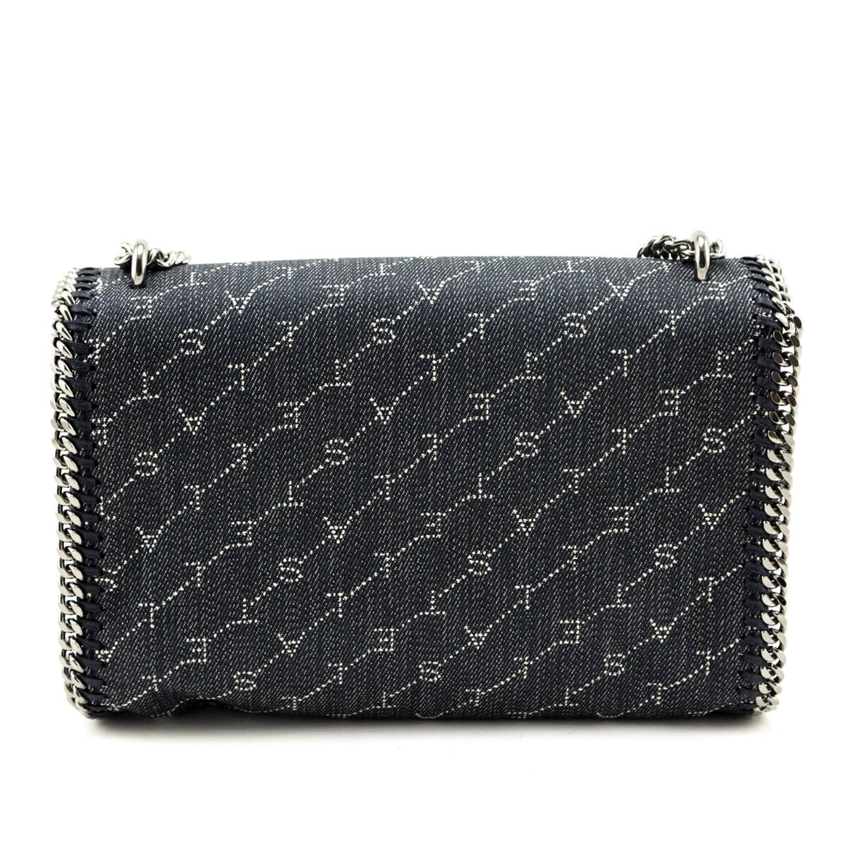 Stella McCartney Denim Eco Monogram Shoulder Bag - Love that Bag etc - Preowned Authentic Designer Handbags & Preloved Fashions