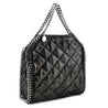 Stella McCartney Black Metallic Quilted Shaggy Deer Mini Falabella Bag - Love that Bag etc - Preowned Authentic Designer Handbags & Preloved Fashions