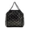 Stella McCartney Black Metallic Quilted Shaggy Deer Mini Falabella Bag - Love that Bag etc - Preowned Authentic Designer Handbags & Preloved Fashions