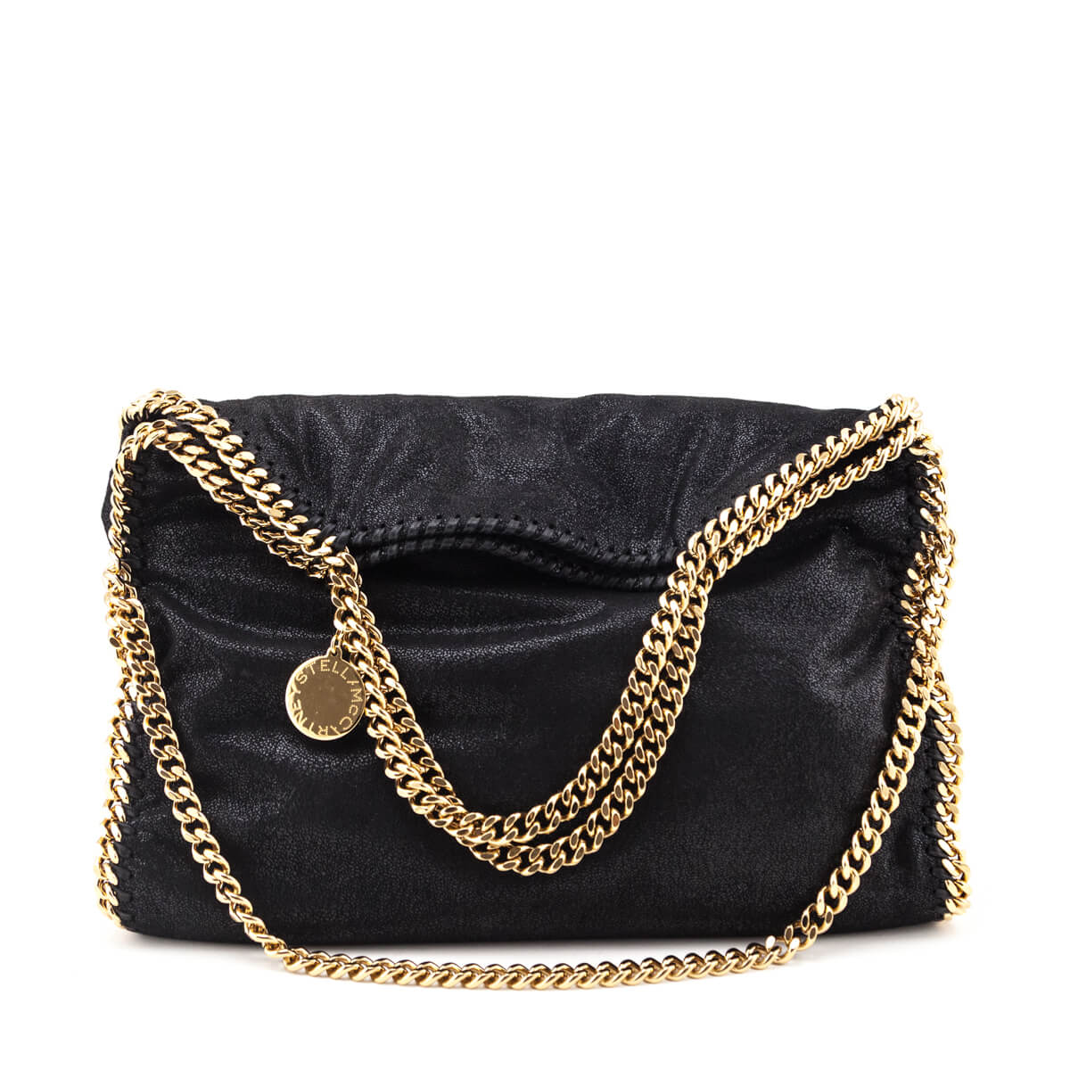 Stella McCartney Black Shaggy Deer Small Falabella Tote - Love that Bag etc - Preowned Authentic Designer Handbags & Preloved Fashions