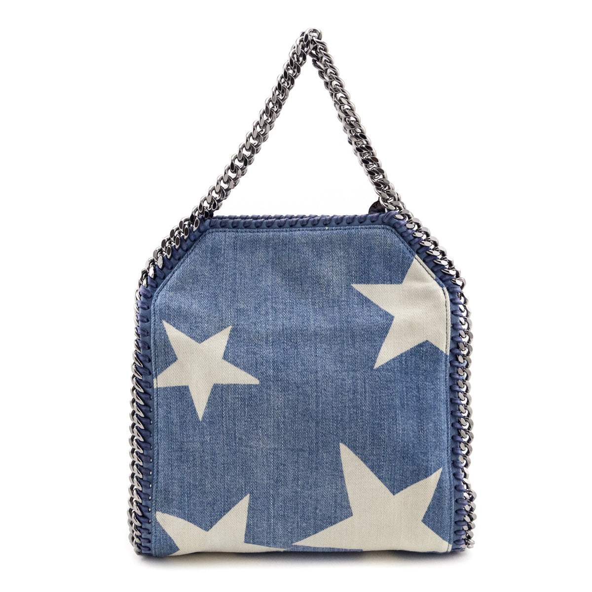 Stella McCartney Mini Star Print Denim Falabella Shoulder Bag - Love that Bag etc - Preowned Authentic Designer Handbags & Preloved Fashions