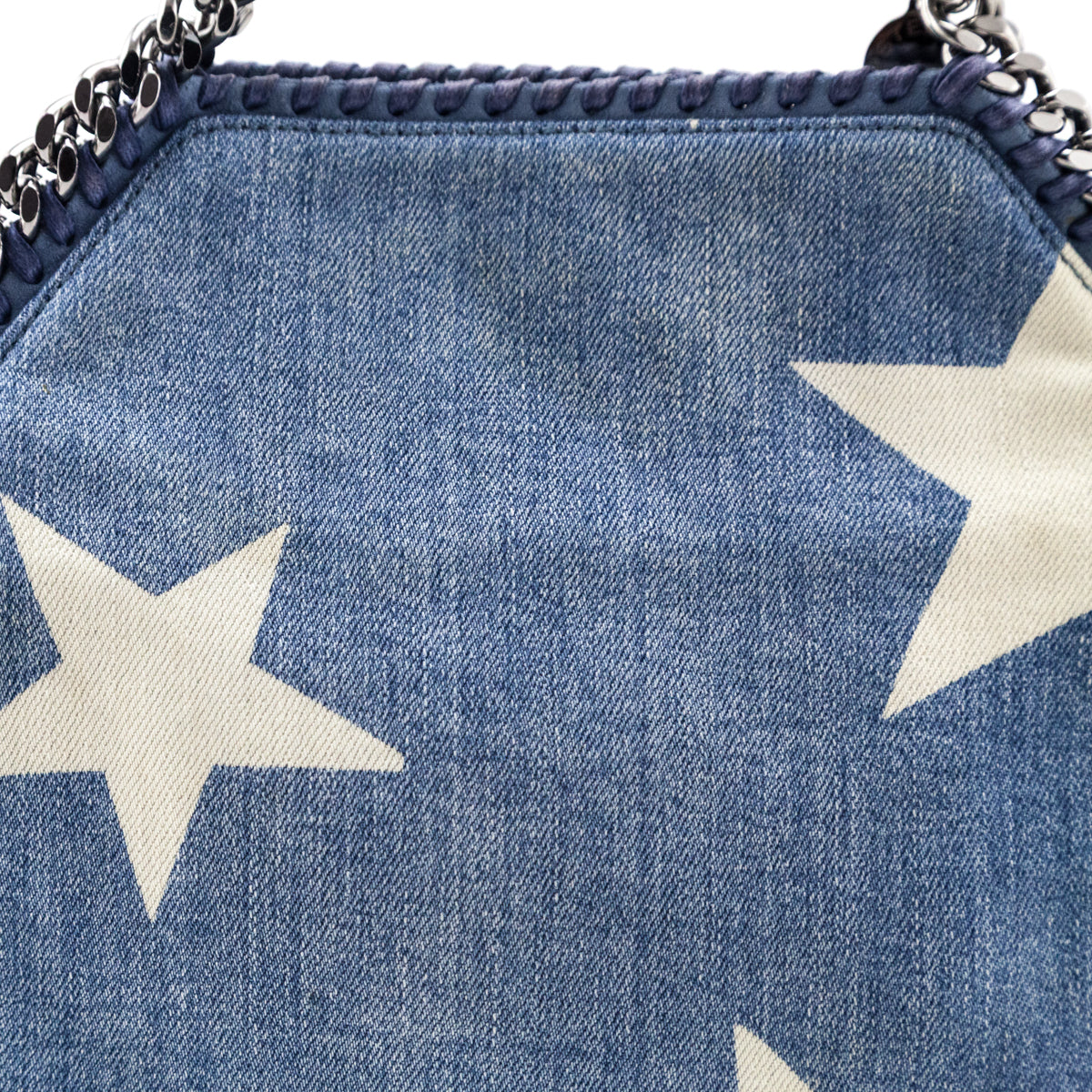 Stella McCartney Mini Star Print Denim Falabella Shoulder Bag - Love that Bag etc - Preowned Authentic Designer Handbags & Preloved Fashions