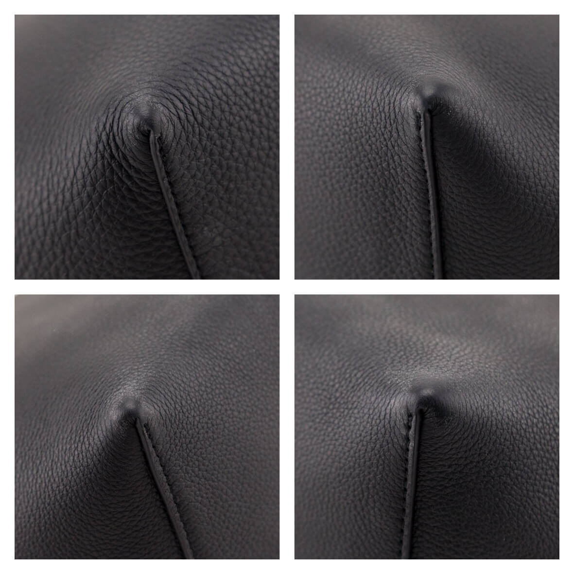 The Row Black Grained Calfskin Medium N/S Park Tote