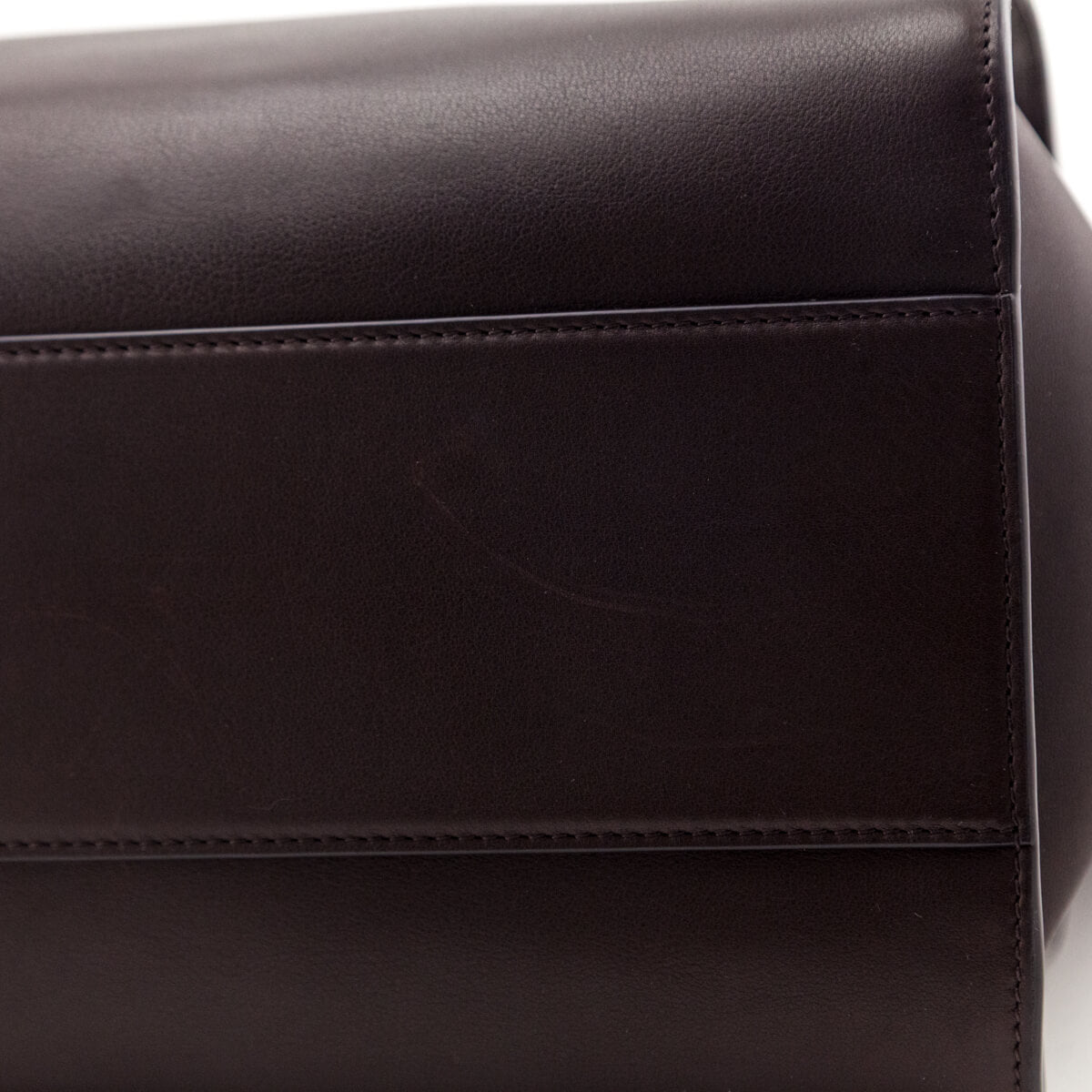 The Row Chestnut Polished Saddle Marlo 17 Tote - Love that Bag etc - Preowned Authentic Designer Handbags & Preloved Fashions