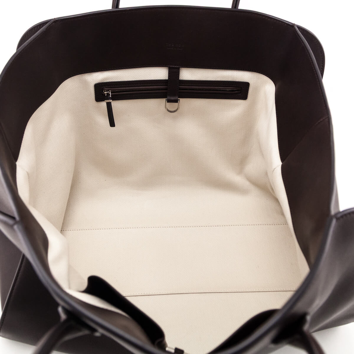 The Row Chestnut Polished Saddle Marlo 17 Tote - Love that Bag etc - Preowned Authentic Designer Handbags & Preloved Fashions
