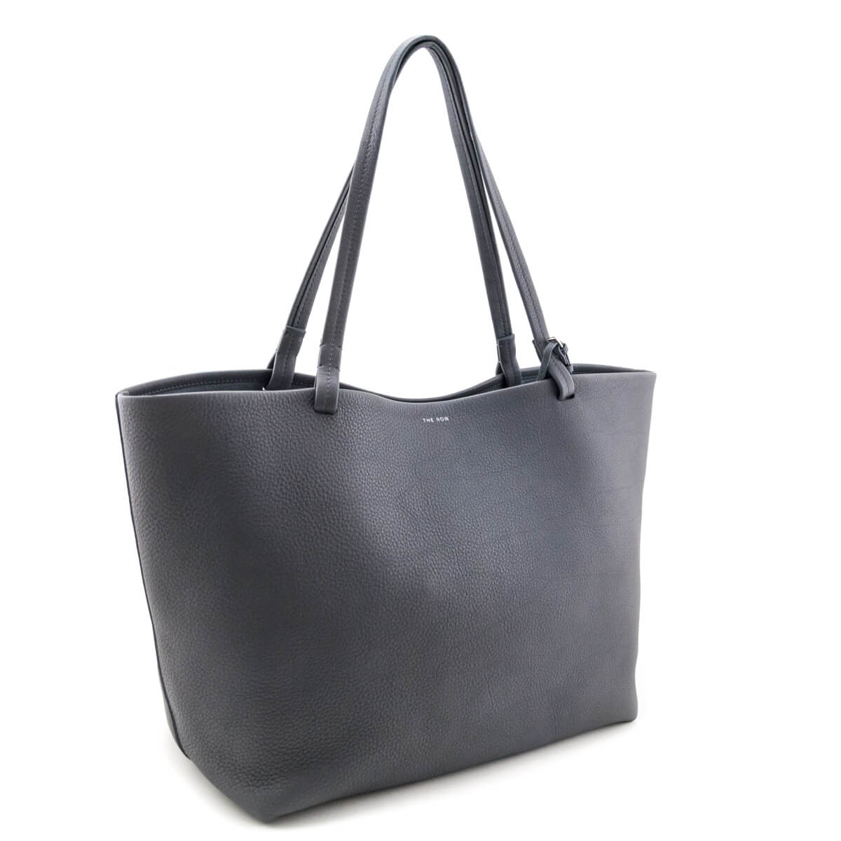 The Row Chrome Blue Calfskin Medium Park Tote - Love that Bag etc - Preowned Authentic Designer Handbags & Preloved Fashions