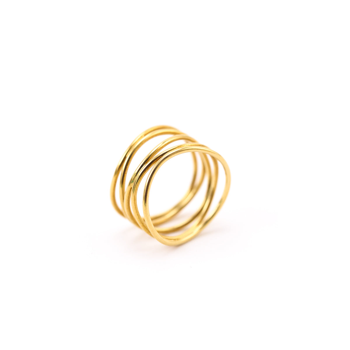 Tiffany & Co. 18K Gold Elsa Peretti 5 Row Wave Ring - Love that Bag etc - Preowned Authentic Designer Handbags & Preloved Fashions