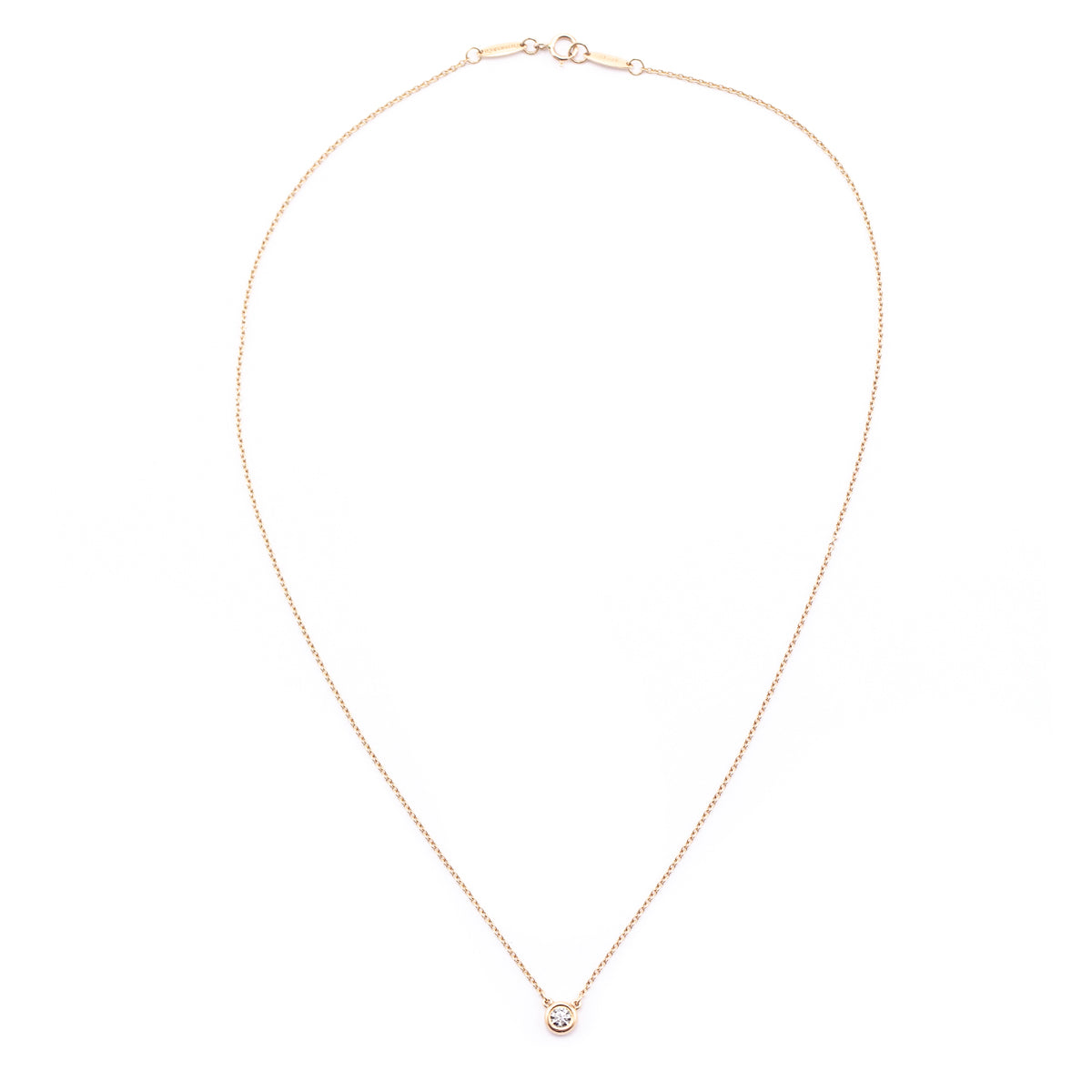 Tiffany & Co. 18K Rose Gold Diamonds by The Yard Pendant Necklace - Love that Bag etc - Preowned Authentic Designer Handbags & Preloved Fashions