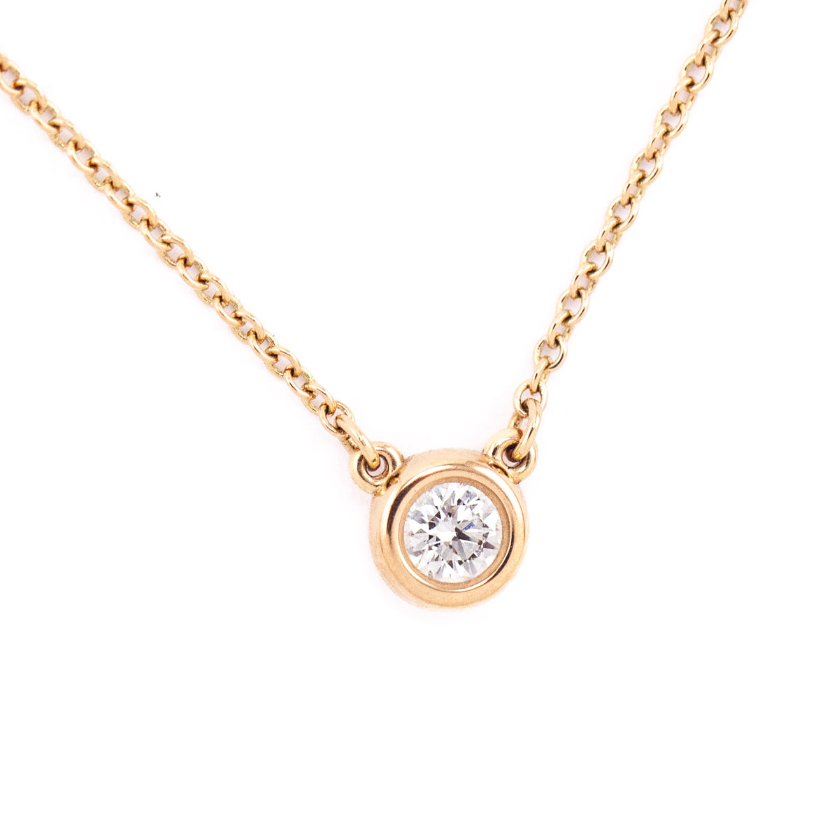 Tiffany & Co. 18K Rose Gold Diamonds by The Yard Pendant Necklace - Love that Bag etc - Preowned Authentic Designer Handbags & Preloved Fashions