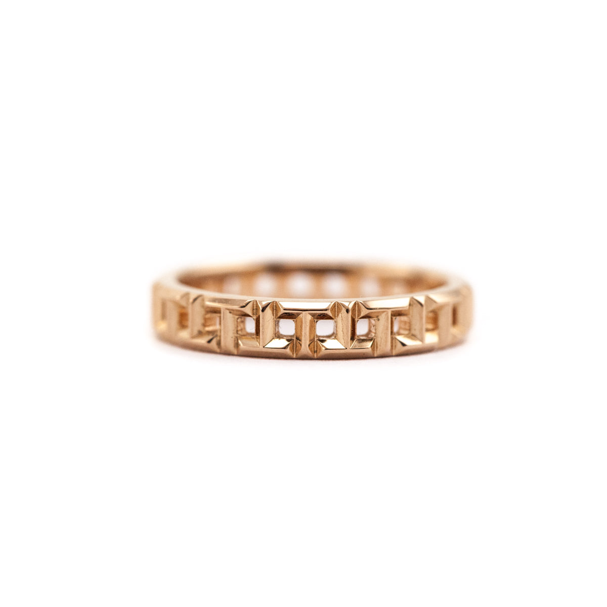 Tiffany & Co. 18K Rose Gold Narrow T True Ring - Love that Bag etc - Preowned Authentic Designer Handbags & Preloved Fashions