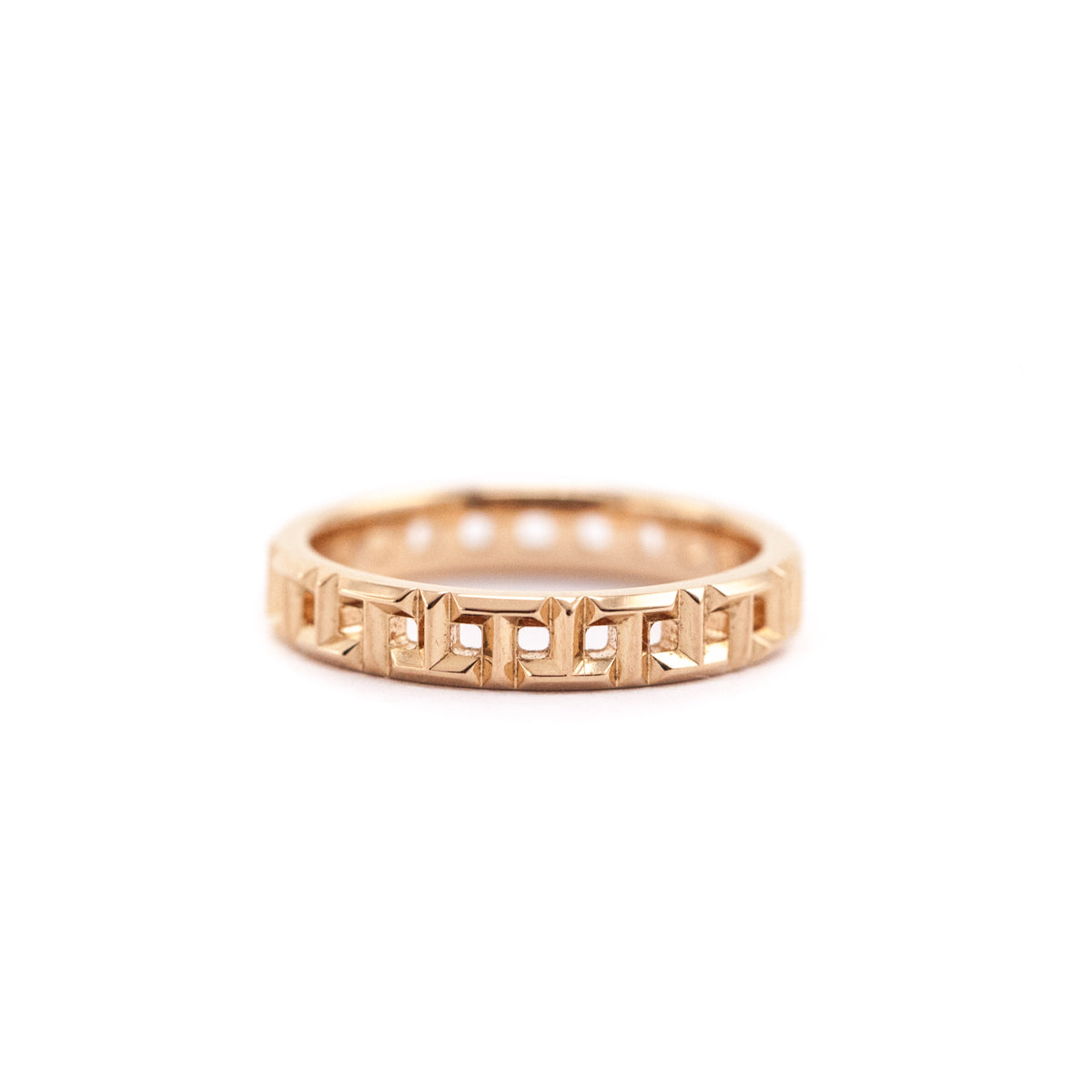 Tiffany & Co. 18K Rose Gold Narrow T True Ring - Love that Bag etc - Preowned Authentic Designer Handbags & Preloved Fashions